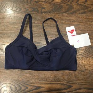 NWT Athleta Twister Swimsuit Bikini Top Navy